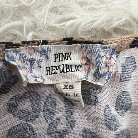 Pink Republic Women’s Animal Cheetah Print Summer Mini Dress Lightweight Size XS - Picture 4 of 12